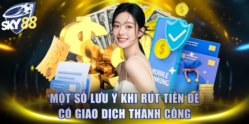 Một số lưu ý khi rút tiền để có giao dịch thành công